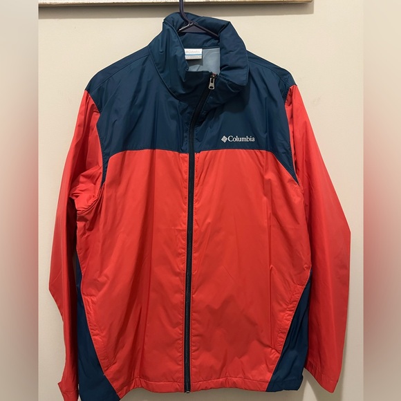 Columbia Other - Columbia men’s wind breaker size L like new 
Coral-reddish color with navy blue